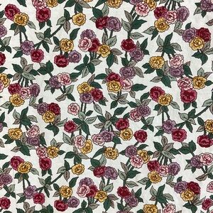 Vintage whimsical floral cotton fabric 3+ yards Northcott Silk Inc.